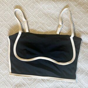 Alo Yoga Black and White Bra seamless Tank - Size M